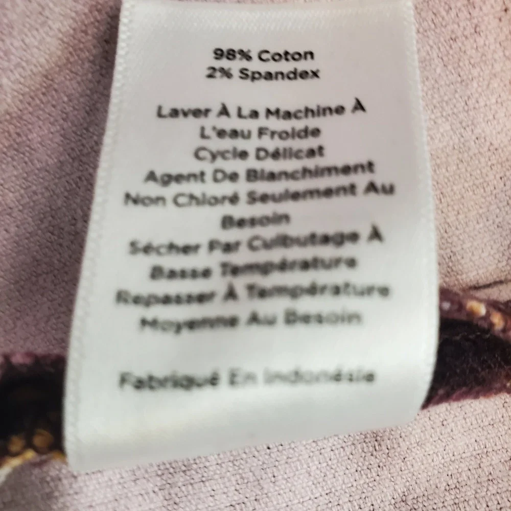 Talbots Womens 8 Purple Corduroy Equestrian Horse Bit Print Mini Skirt Preppy
